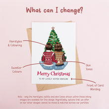 Personalised Sister Christmas Card #1101