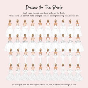 the dress for the bride info sheet