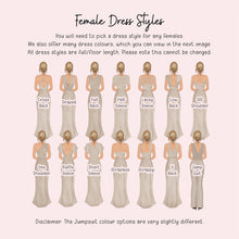 The image is a collage of various female dress styles, each with different back designs and sleeve types, presented in a visual format.