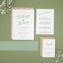 Sage Green & Grey, Wedding Invitation Suites and Bundles, #2343