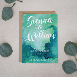 Emerald Fossils, Wedding Invitation Suites and Bundles, #2368