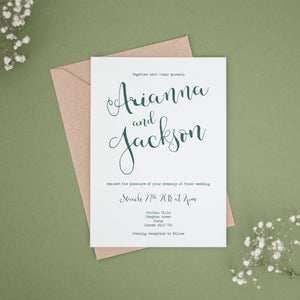 Forest Green, Wedding Invitation Suites and Bundles, #2370