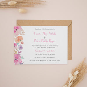 Spring Blush Petals, Wedding Invitation Suites and Bundles, #2374