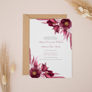 Berry Floral, Wedding Invitation Suites and Bundles, #2375