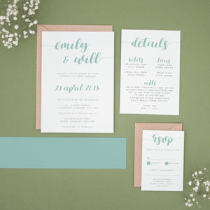 Peppermint Passion, Wedding Invitation Suites and Bundles, #2394