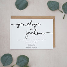 Simple Calligraphy, Wedding Invitation Suites and Bundles, #2407