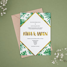 Tropical Gold, Wedding Invitation Suites and Bundles, #2411