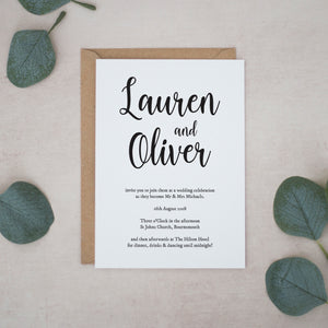 Modern Monochrome, Wedding Invitation Suites and Bundles, #2416