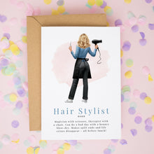 Personalised Hairdresser Card – Stylist Thank You Gift | Custom Salon Greeting Design