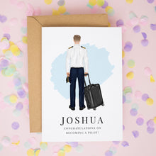 Personalised Pilot Card – Flight School Graduation Congratulations & New Pilot Gift