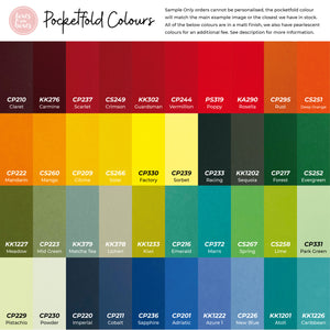 a color chart with different colors of paint