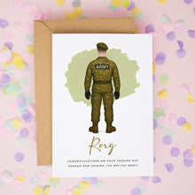 British Army Passing Out Card – Personalised Military Congratulations Gift for New Soldier