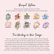 Personalised Wedding Card – Custom Bride And Groom Keepsake Gift