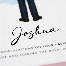 a close-up of a person's legs and feet, with the name "Joshua" written in cursive font below them.