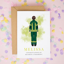 Paramedic Graduation Card – Personalised Congratulations With Custom Name & Uniform Design