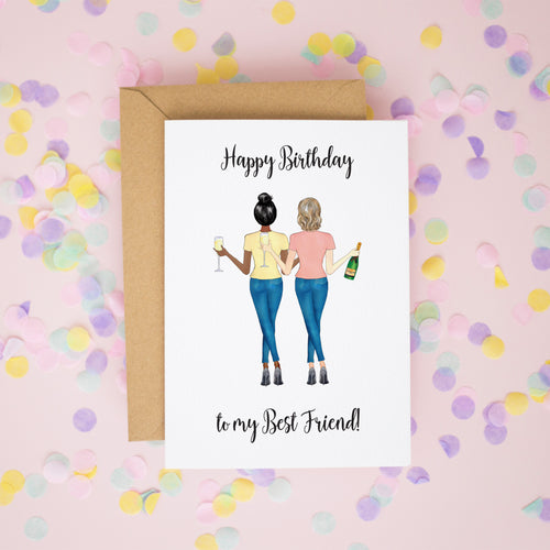 Personalised Best Friend Birthday Card #516