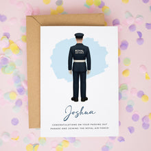 RAF Passing Out Card – Personalised Royal Air Force Congratulations Gift for Military Son