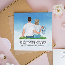 Personalised New Baby Card – Unique Birth Announcement With Cute Design