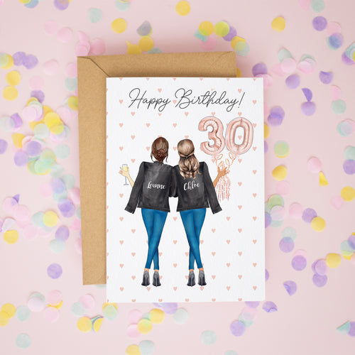 Personalised Sister 30th Birthday Card