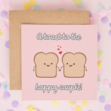 Wedding Card Toast To The Happy Couple – Luxury Romantic Greeting Note Card