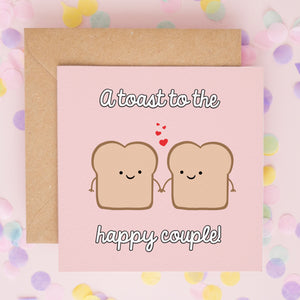 Toast To The Happy Couple Wedding Card #622