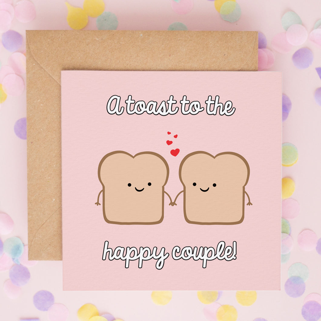 Toast To The Happy Couple Wedding Card #622