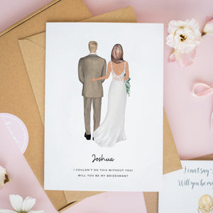 Personalised Bridesman Card