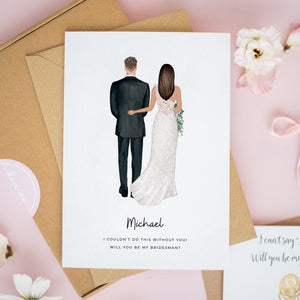 Personalised Bridesman Card