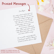 Personalised Christening Card – Custom Name Baby Boy Or Girl Baptism Keepsake