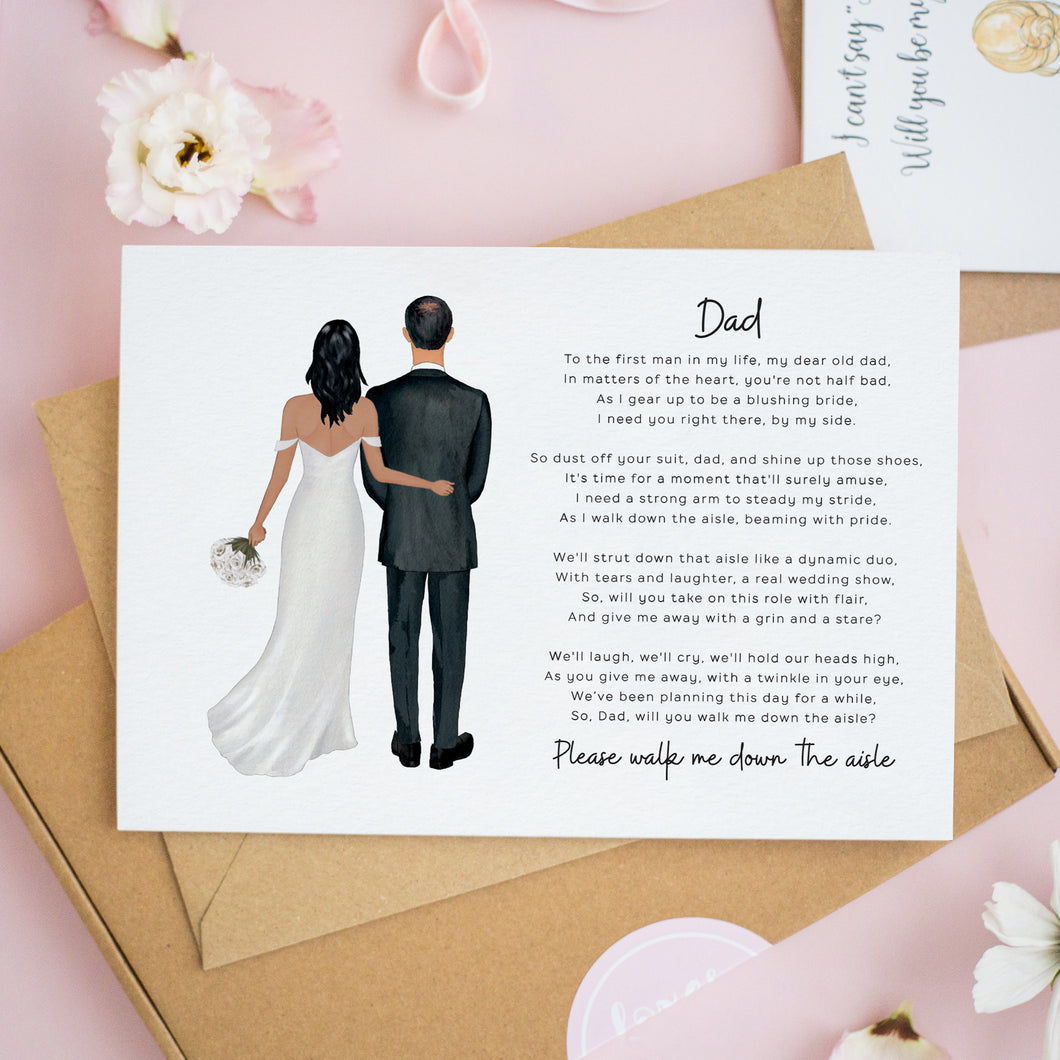 Father of the Bride Wedding Card #747