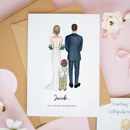 Page Boy Wedding Card #752