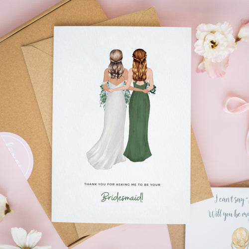Of Course I Will Be Your Bridesmaid Card #758