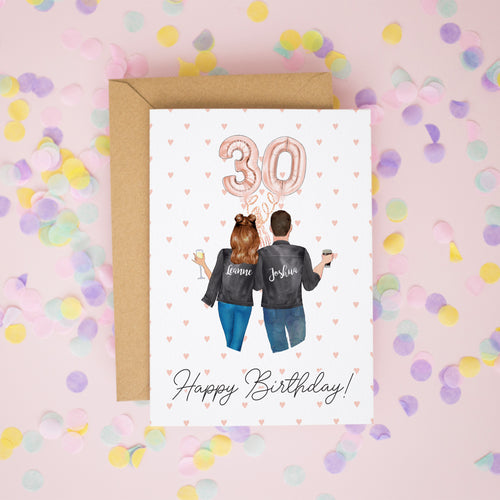Wife 30th Birthday Card #785