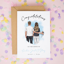 Personalised New Baby Card – Custom Baby Greeting | Newborn Congratulations Keepsake