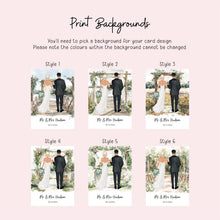 Personalised Wedding Card – Custom Bride And Groom Keepsake Gift