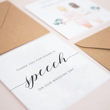 Thank You For Doing A Speech Wedding Card #814