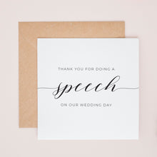 Thank You For Doing A Speech Wedding Card #814