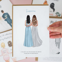 Personalised Bridesmaid Card #831