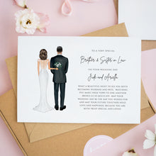 Personalised Brother & Sister in Law Wedding Card #839