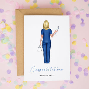 Personalised Nurse Graduation Card