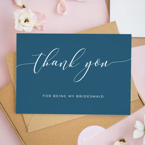 Thank You For Being My Bridesmaid Card