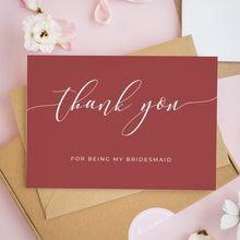 Thank You For Being My Bridesmaid Card