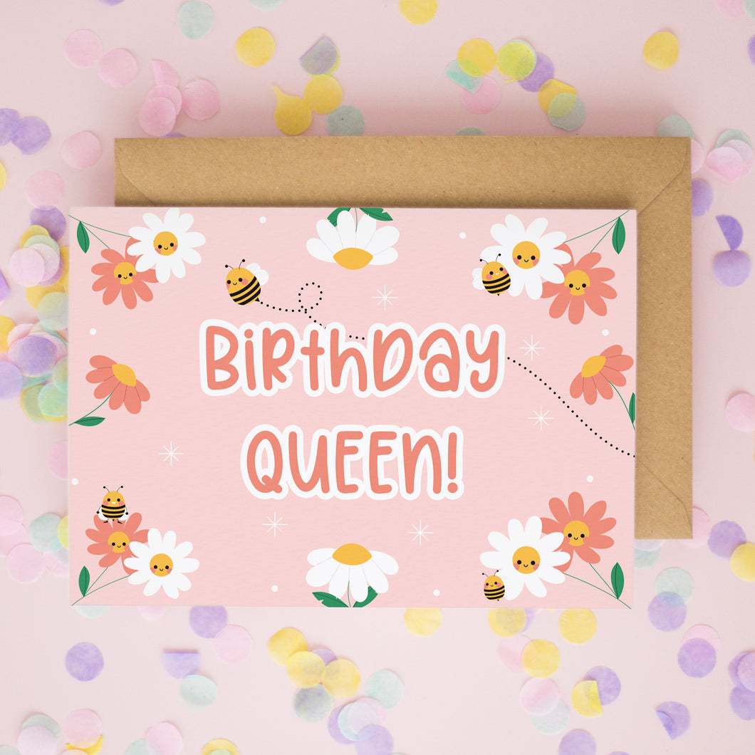 Birthday Queen, Bee Card