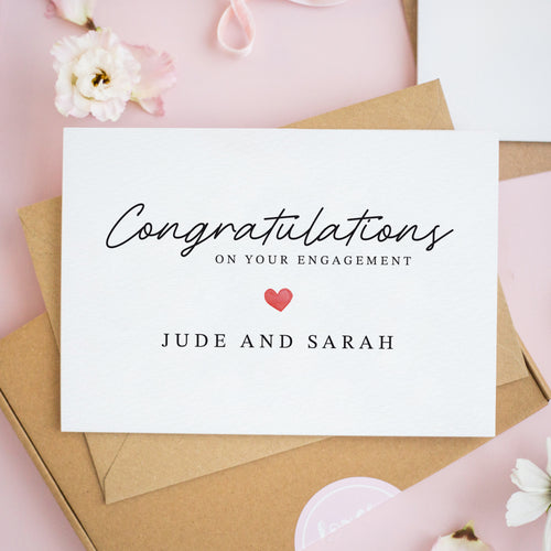 Personalised Engagement Card