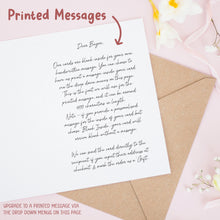 Personalised Best Woman Proposal Card with Scottish Groom