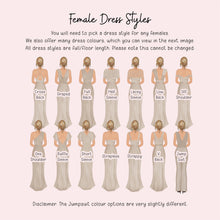 Personalised Bridesmaid Card – Maid Of Honour Same Sex Wedding Proposal With Custom Couple Illustration