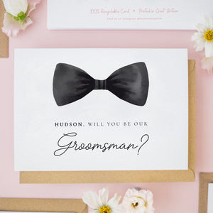 Personalised Will You Be Our Best Man Card – Custom Name & Wedding Role Option