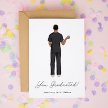 Personalised Male Dentist Graduation Card – Class of 2025 with Custom Illustration