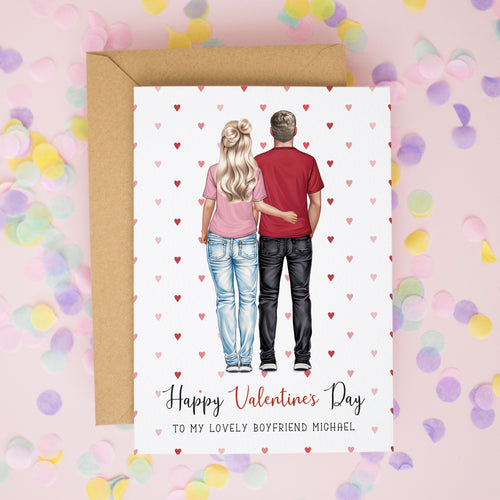 Personalised Happy Valentine’s Day Card for Boyfriend