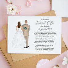 Wedding Day Card - Personalized Bride And Groom Card With Marriage Celebration Wishes